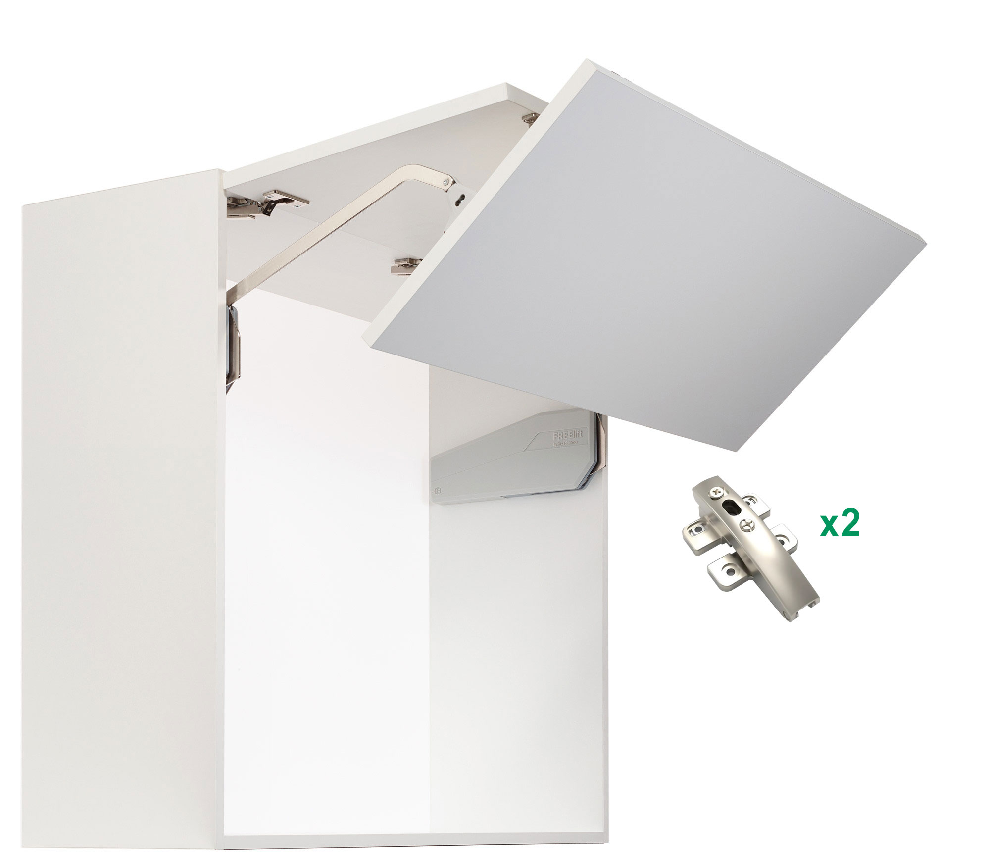 Комплект: Подъемник ФриФолд Шорт I5fs H840 - 910 мм 7,0-12,3 кг без крышек, фасад 600 Kessebohmer | официальный магазин