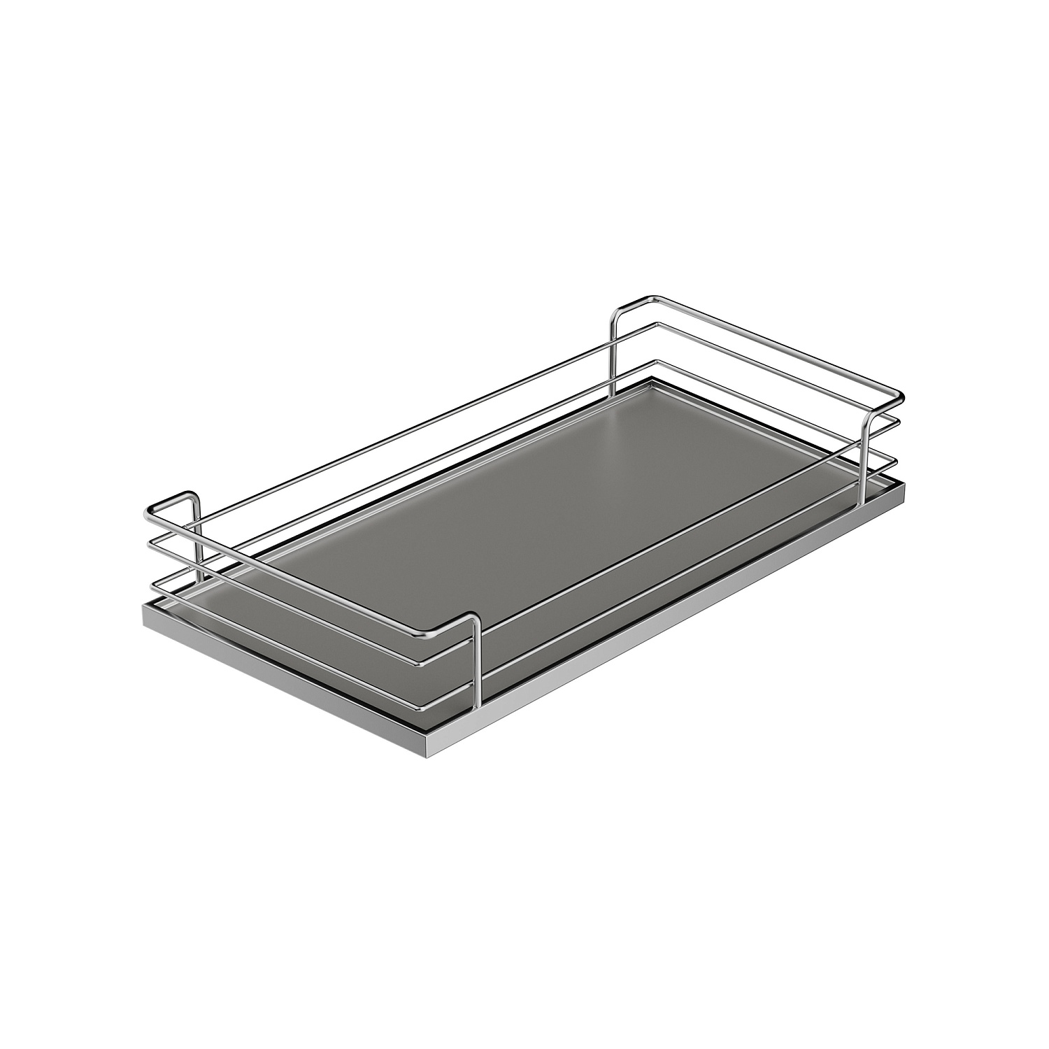 Полка внутренняя Тандем II 600 мм Арена КЛАССИК цвет ХРОМ Kessebohmer | официальный магазин